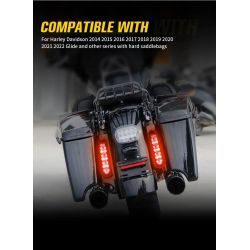 Feux arrière LED pour Harley Davidson Street Glide Road Glide 2014-2022 Latéraux - La paire