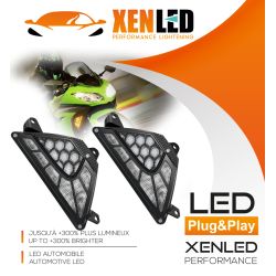 Kit de clignotants avant LED pour Kawasaki Ninja (2013–2023), ultra‑lumineux, étanche et durable, ER-6F Droite et Gauche