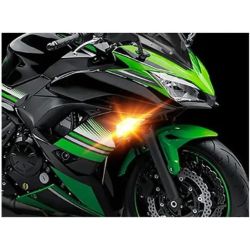 Kit de clignotants avant LED pour Kawasaki Ninja (2013–2023), ultra‑lumineux, étanche et durable, ER-6F Droite et Gauche