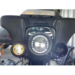 Phare 7″ LED « King Kong » - JEEP / HUMMER / 4x4 - 60W - 6000Lms Phare rond Full LED XENLED Homologué