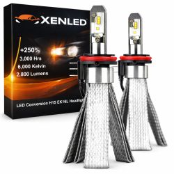 2 x H15 LED-Leuchtmittel 40 W – 2800 lm echt – EK16L PGJ23t-1