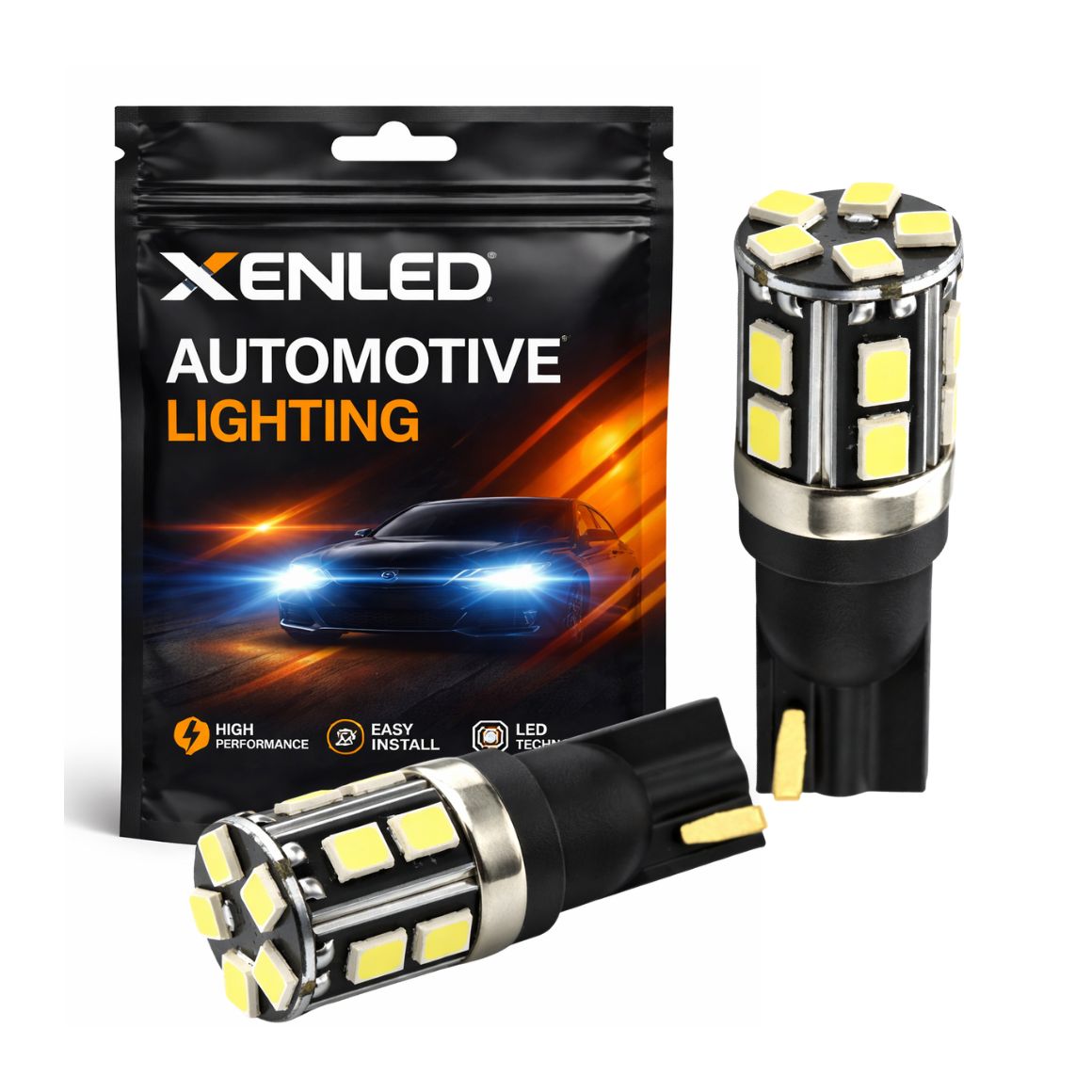 x W5W Canbus ULTRA XENLED-BIRNEN – 900 lm – 15 weiße LEDs XENLED 12 V T10