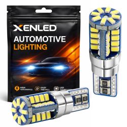 2 x 40 BOMBILLAS LED 360° CANBUS - T10 W5W 12V - Alta intensidad - Blanco