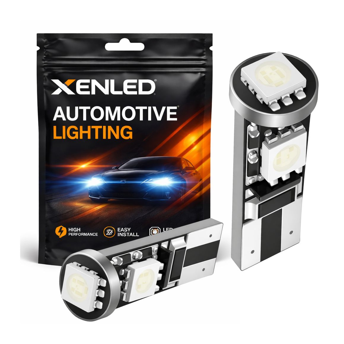 BOMBILLA 3 LEDS SMD CANBUS AZUL - T10 W5W