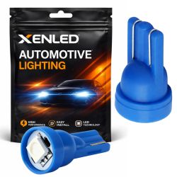 2 x 1 lâmpadas LED SMD AZUIS - T10 W5W - Potentes - 12V