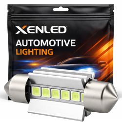 1 x AMPOULE C5W SV8.5 36mm 6 LED Blanches Super Canbus 238Lms XENLED - PALLADIUM