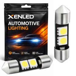 2 x BOMBILLAS C3W - 2 LED SMD a prueba de errores - Plafón LED Shuttle 31mm 12V