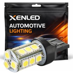 24 SMD LED-polttimoa - W21/5W - Valkoinen 12V - Auton valo