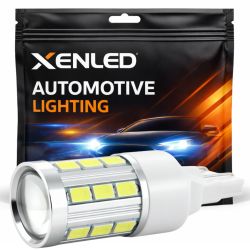 Lampadina 21 LED SG - W21/5W - Bianco - 7443 - W3x16q - Xenled 12V doppia intensità