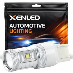 Lampadina LED - 6 LED CREE 30W - W21W - Fascia alta - 7440 T20 - Alta potenza - Bianco puro 5500K