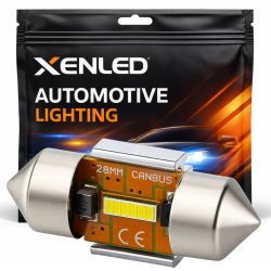 1x LED-Shuttle-Glühbirne XENLED CANBUS 5500K 550Lms 12V C3W 28mm