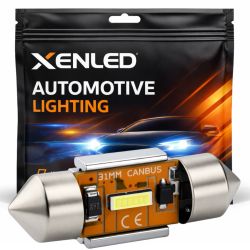 1x LED-Shuttle-Glühbirne XENLED CANBUS 5500K 550Lms 12V C3W