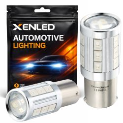 2x 21 LED-SG-Lampen – PY21W – Gelb – BAU15S – BLINKEND 12V