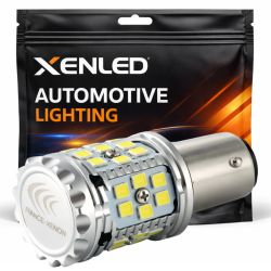 1x P21W XENLED V2.0 30 LED EPISTAR-LAMP - CANBUS-PRESTATIES - WIT