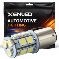 Lâmpada LED 13 SMD - BA15S / P21W / 1156 / T25 - Branca - Lâmpada para carro 12v