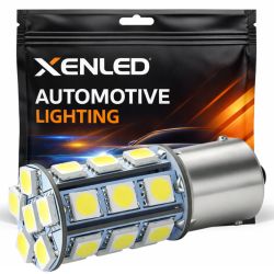 Lampadina LED 24 SMD - P21W / BA15S / T25 / 1156 - Bianca - Lampada di segnalazione a LED