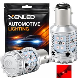 2X P21/5W RØDE PÆRER V2.0 30 LED EPISTAR - CANBUS YDELSE - XENLED Dobbelt intensitet