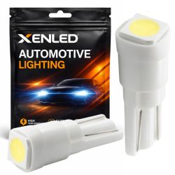2 x 1 SMD WHITE LED bulbs - T5 W1.2W - Meter bulbs - Interior LED