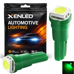 2 x 1 SMD GROENE LED-lampen - T5 W1,2W - Meterlamp - Interieur-LED
