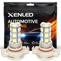 2 x 18 LED-SMD-Lampen - PS19W - Weiß 12V - Tagfahrlichtlampe