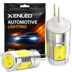 2x Lampadine COB a 4 LED - HP24 - Lampadina di segnalazione 6000K 12V - Bianca