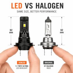 Kit LED 1:1 Feux de croisement H7 Chrysler - Voyager Mk II (GS) (1995-2001) - 3600Lms - Montage rapide plug&play