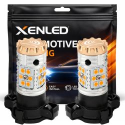 2x XENLED V2.0 24 LED SSMG-Lampen – PSY24W – CANBUS-Leistung – orangefarbene LED – kompatibel mit Blinken