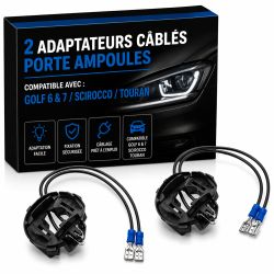 2 adapters wired door Golf bulbs 6 & 7 / Scirocco / touran