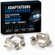 2 Adaptateurs Porte Ampoules MULTIMARQUES pour conversion phare xénon Audi* VW* Renault