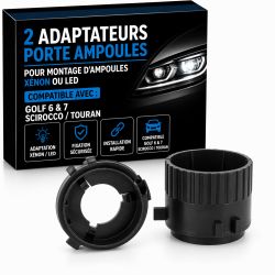 2 adattatori bulbi porta golf 6 e 7 / Scirocco / touran