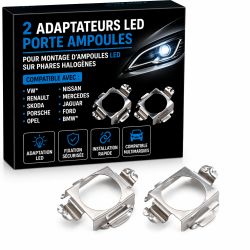 ADAPTERY NA 2 UCHWYTY ŻARÓWEK LED VW* Renault Skoda Porsche Opel Nissan Mercedes JAguar Ford BMW*