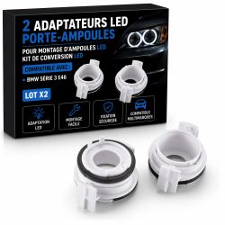 2 LED-Adapter für BMW* E46 Serie 3 Lampenfassungen