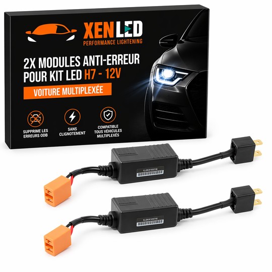 2x Anti-Fehler-Module für H7-LED-Kit – Multiplex-Auto
