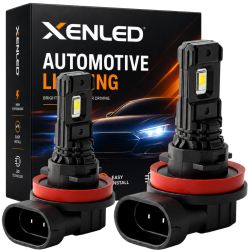 2 x LED-Lampen H8 H9 H11 H16 Black Series 5000K 880Lms - High-End - Nebelscheinwerfer / Tagfahrlicht