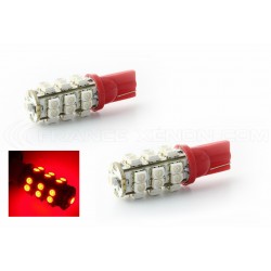2 x 25 red bulbs LED - SMD LED - T10 W5W