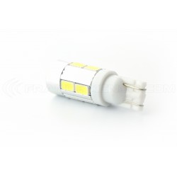 10 LED SG bulb - W5W - White - T10 12V car lamp