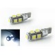 2 x 9 LED SMD CANBUS BULBS - T10 W5W - White 12V Without ODB error