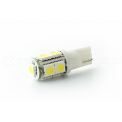 2 LAMPADINE A 9 LED BIANCHI - LED SMD - 9 LED - T10 W5W 12V