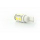 2 x 9 WHITE LED BULBS - SMD LED - 9 LEDs - T10 W5W 12V