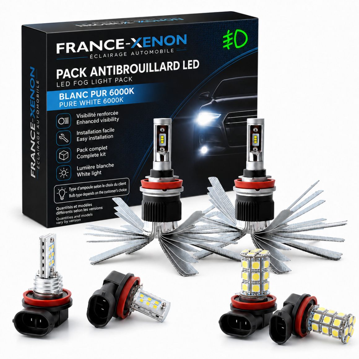Confezione LED luci fendinebbia anteriori dei honda civic - 8
