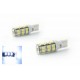 2 x 25 WHITE LED bulbs - SMD LED - T10 W5W 12V LED night light