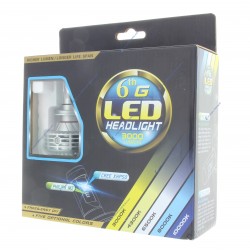 2 bombillas LED HB4 9006 HP 6G 55W - 3000Lm - 6500K - 12/24 Vdc
