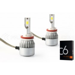 2 lampadine a LED x H8 H11 ventilato cob c6 - 3800lm - 12v / 24v