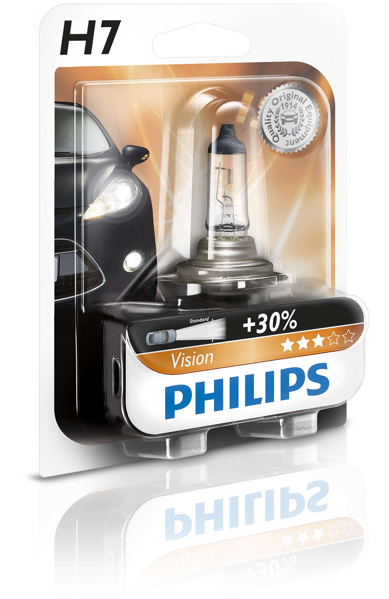 12972PRB1 1 Stk. PhilipsH7 Vision 55W Glüh-/Leuchtstofflampen