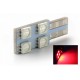 LAMPADINA ONESIDE 4 LED SMD Rossa - T10 W5W - LED di segnalazione - 12V