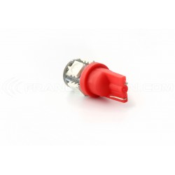 Bulbs 2 x 5 red LED - SMD - 5 LED- t10 W5W
