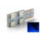 BULB 4 SMD Blue LEDs - T10 W5W - ONESIDE 12V