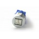 6 LED-SG-Glühbirne – W5W – Blaue 12V-T10-Signallampe