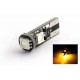 BULB 3 LEDS SMD CANBUS ORANGE - T10 W5W - LED flashing