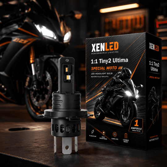 Kit ampoule H4 LED pour K 75 S  (75) - BMW* - Plug&Play 1:1 +480% - Sans erreur - XENLED
